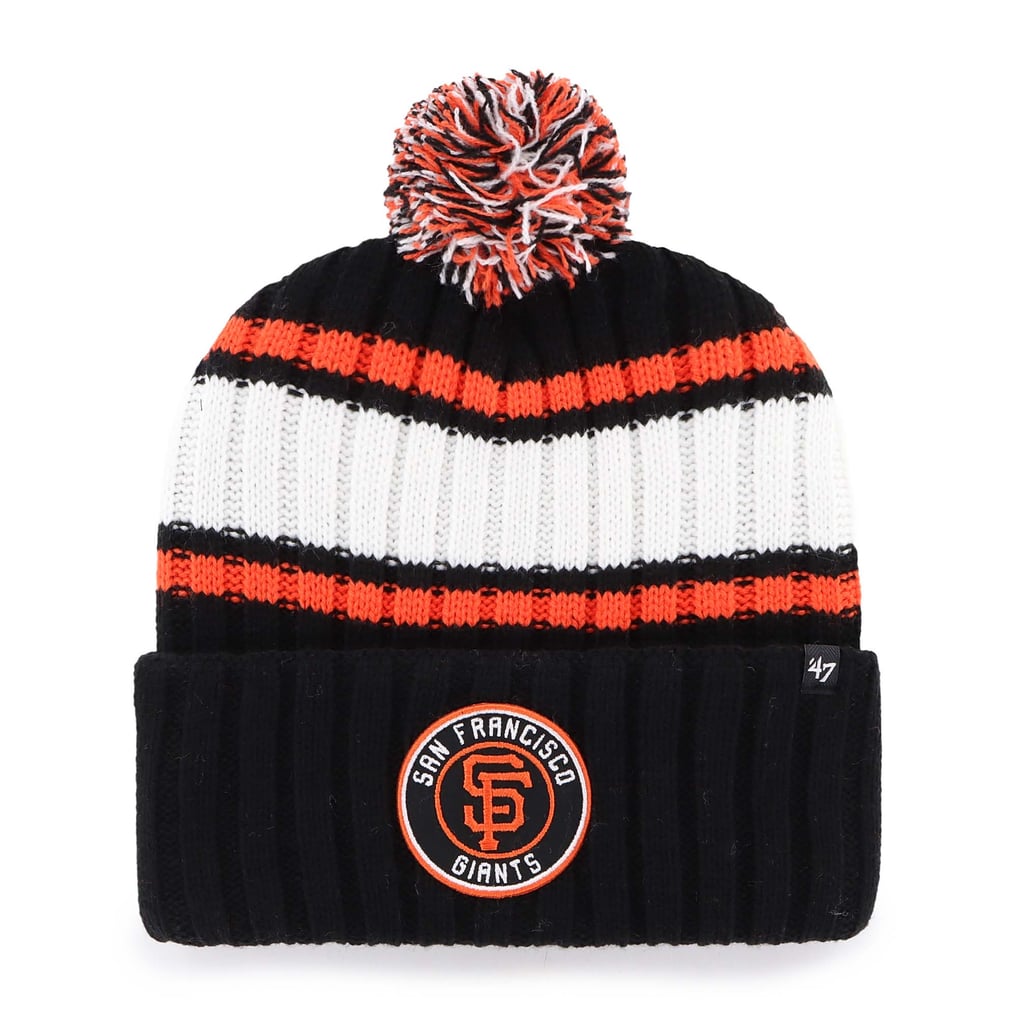  San Francisco Giants '47 Plateau Cuffed Knit Hat with Pom - Black