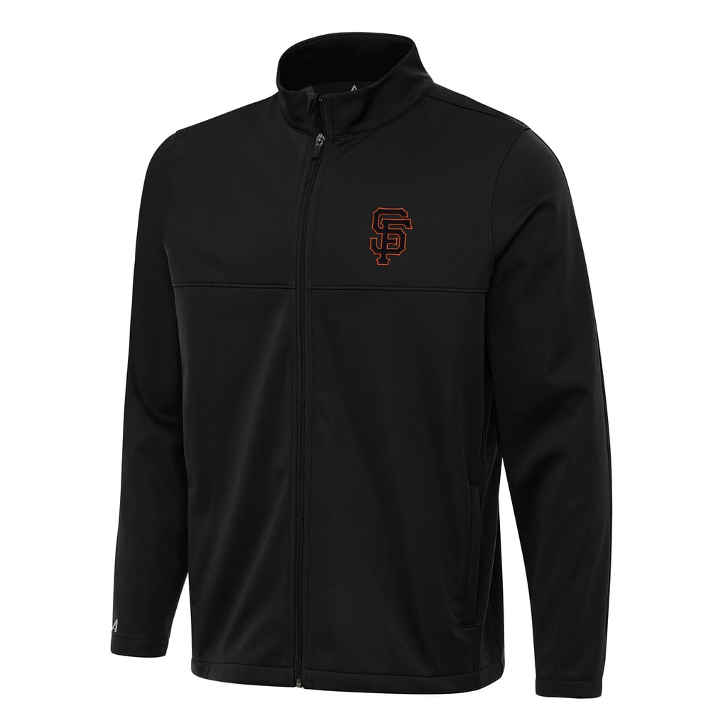 San Francisco Giants Antigua Links 2 Full-Zip Golf Jacket - Black