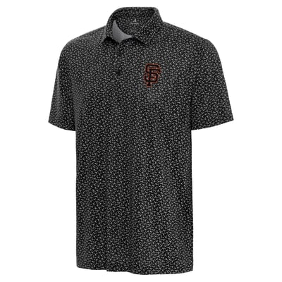 San Francisco Giants Antigua Logo Vigorous Polo - Black