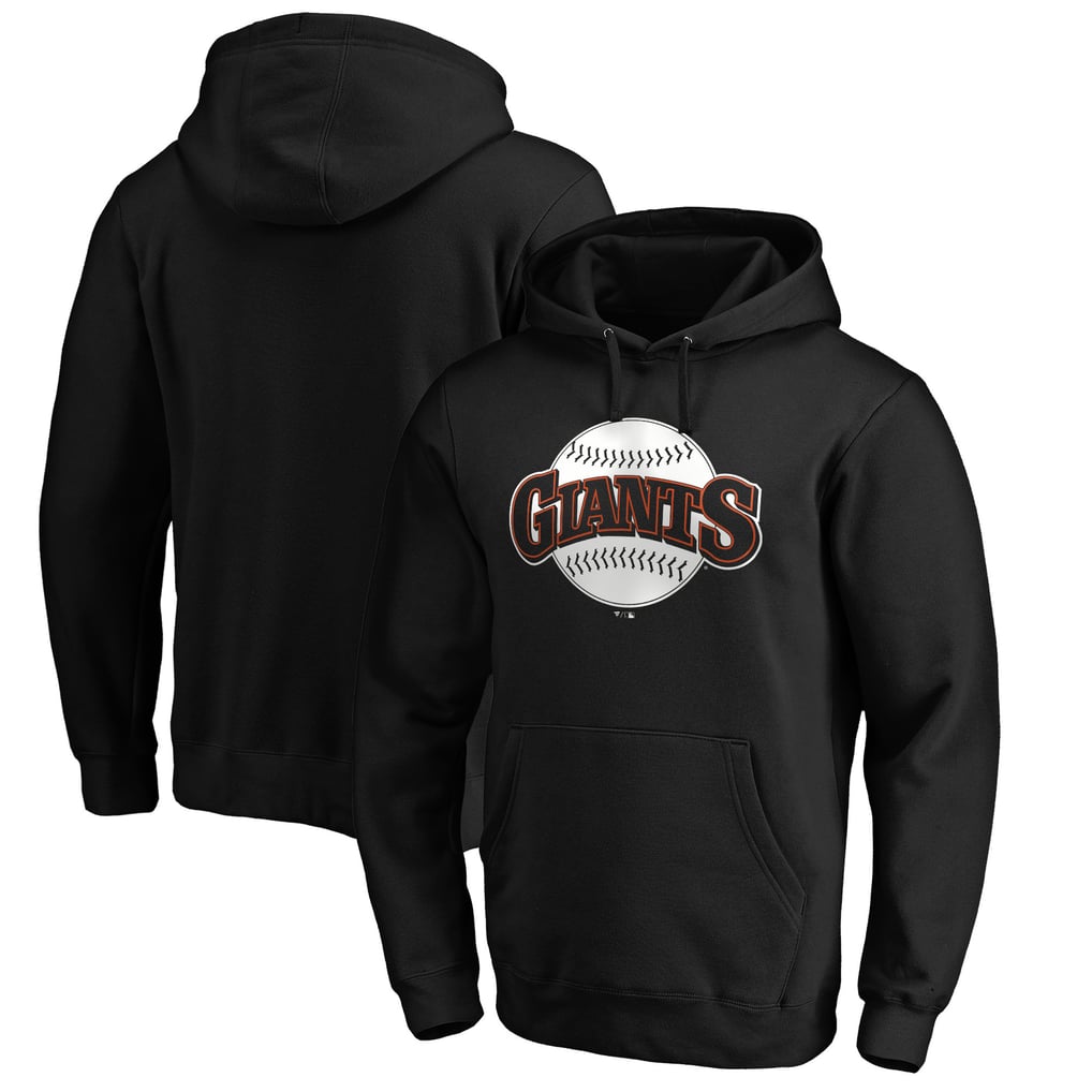 San Francisco Giants Cooperstown Collection Huntington Logo Fitted Pullover Hoodie - Black