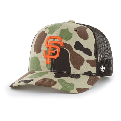 San Francisco Giants Carhartt x '47 Duck Adjustable Trucker Hat - Camo