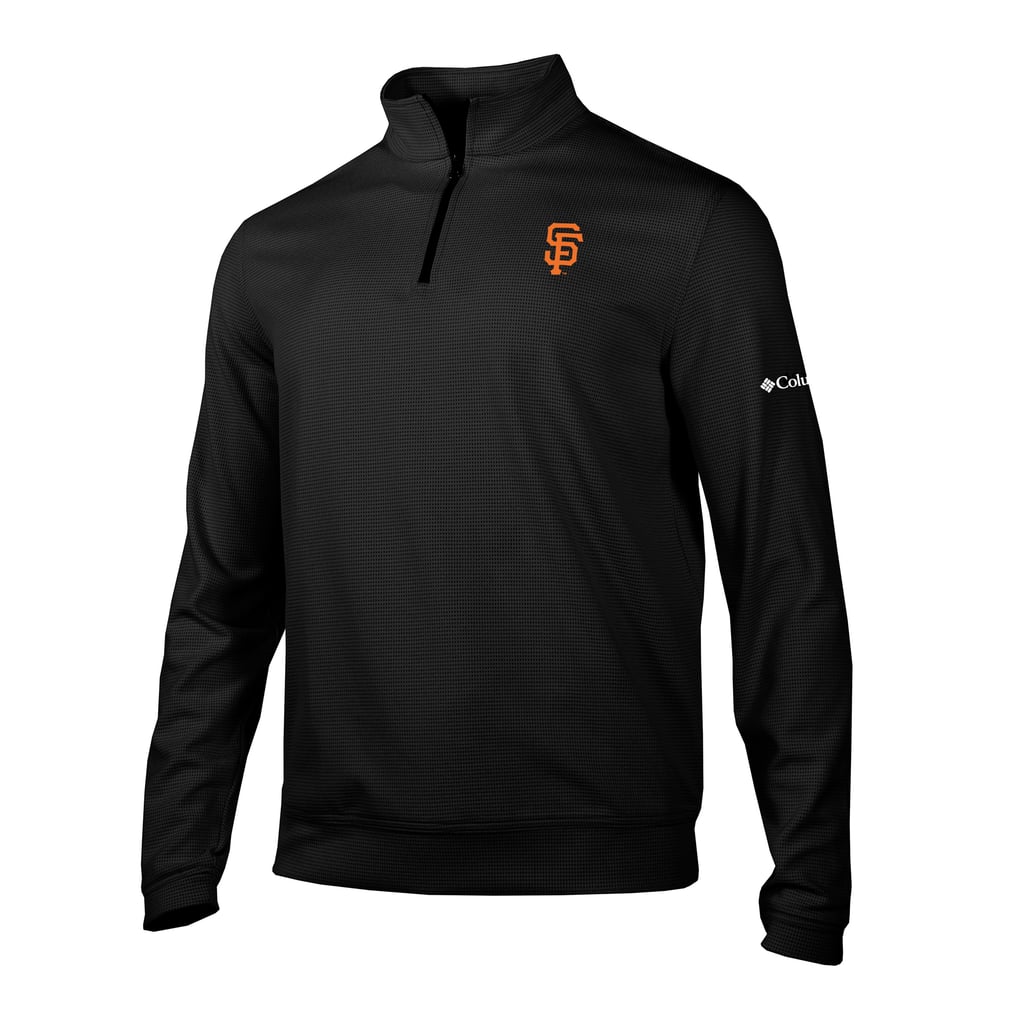 San Francisco Giants Columbia Grainline Quarter-Zip Pullover - Black