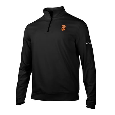 San Francisco Giants Columbia Grainline Quarter-Zip Pullover - Black