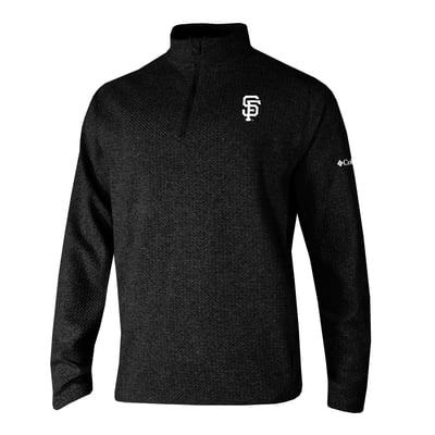 San Francisco Giants Columbia  Swingcraft Quarter-Zip Pullover - Black