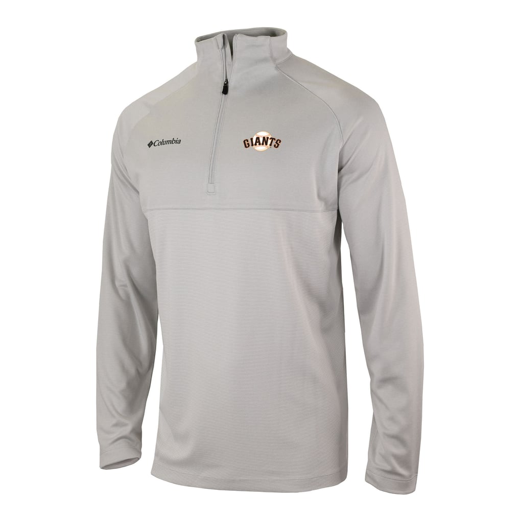  San Francisco Giants Columbia Omni-Wick Raglan Rockin' It Quarter-Zip Pullover - Gray