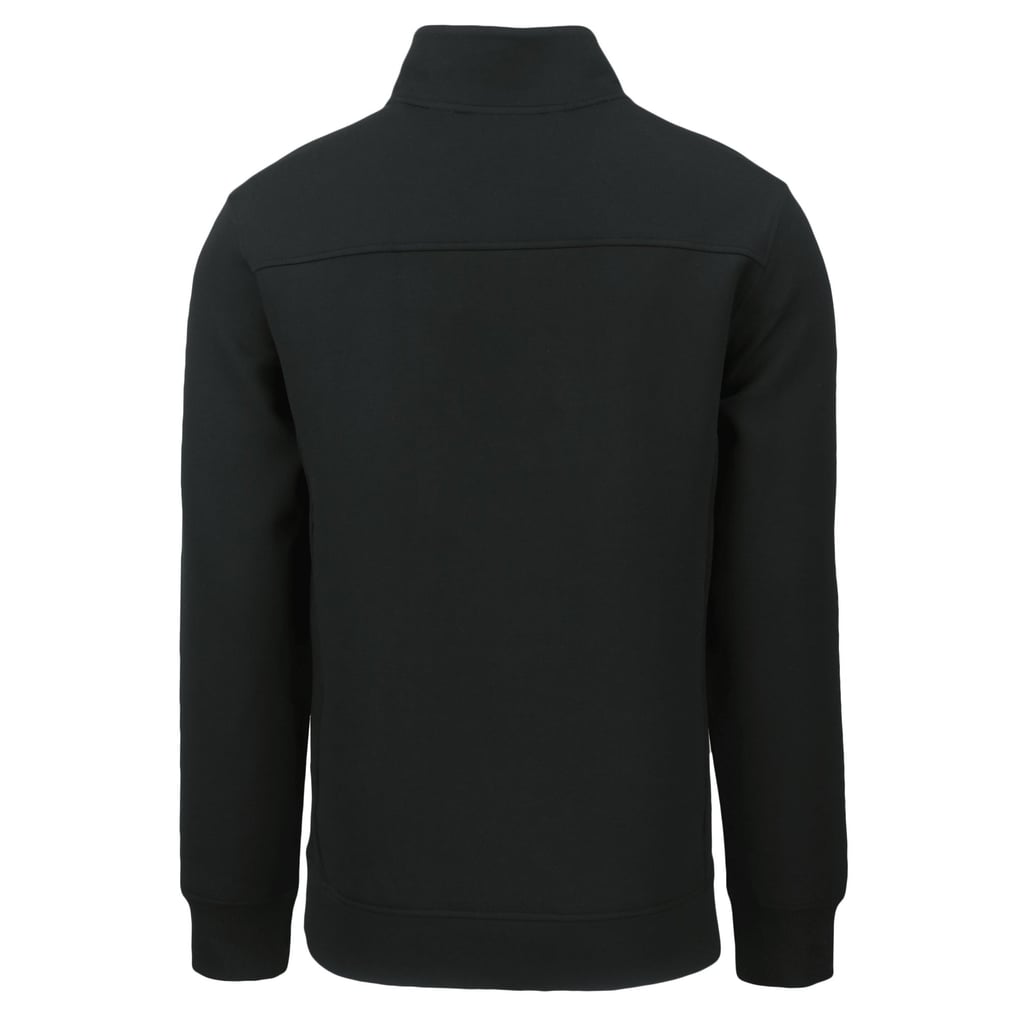  San Francisco Giants Cutter & Buck Cooperstown Collection Roam Eco Recycled Quarter-Zip Pullover - Black