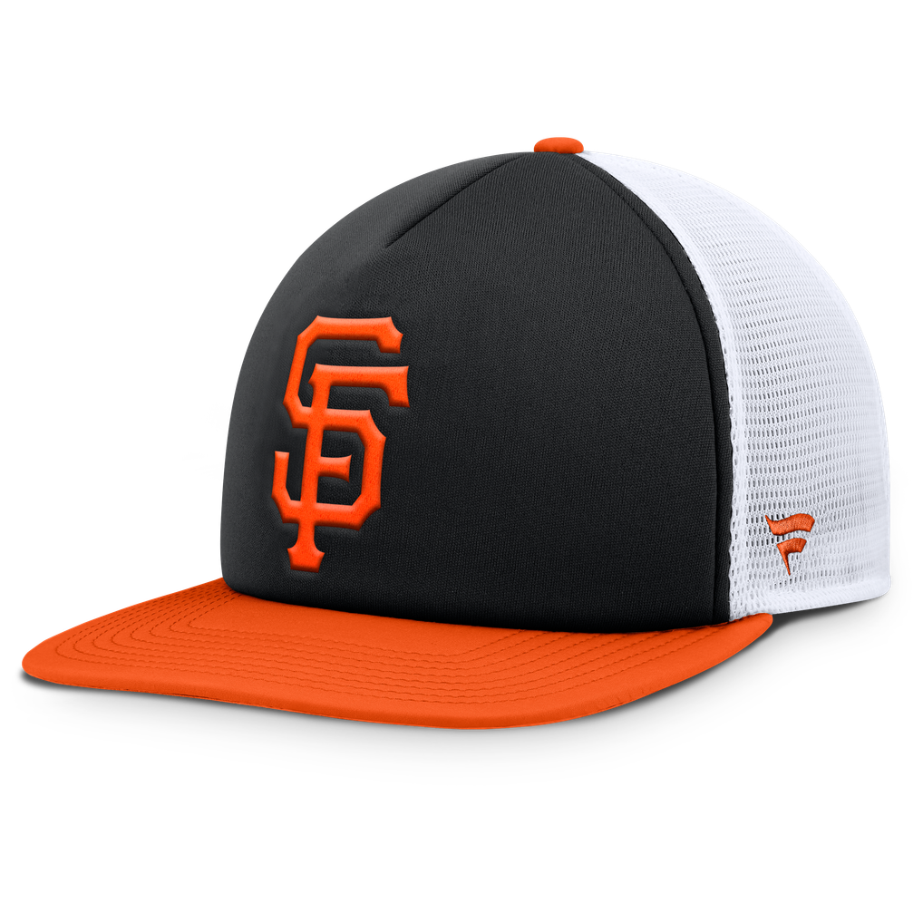 San Francisco Giants Fanatics Fundamental Foam Front Snapback Hat - Black/White