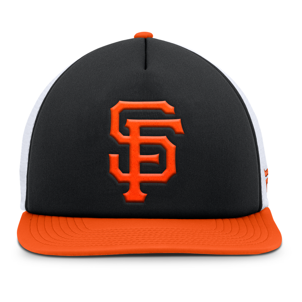San Francisco Giants Fanatics Fundamental Foam Front Snapback Hat - Black/White
