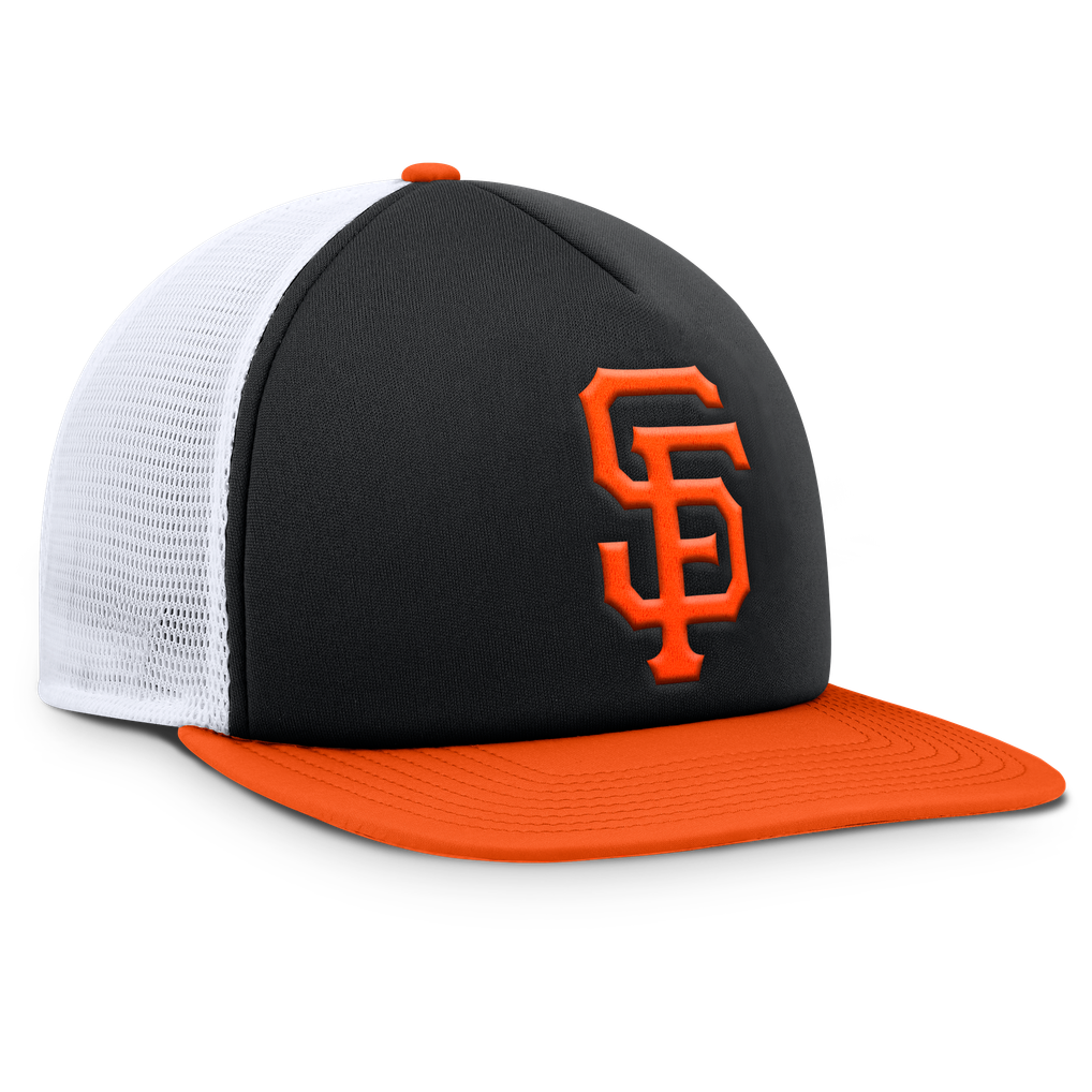 San Francisco Giants Fanatics Fundamental Foam Front Snapback Hat - Black/White