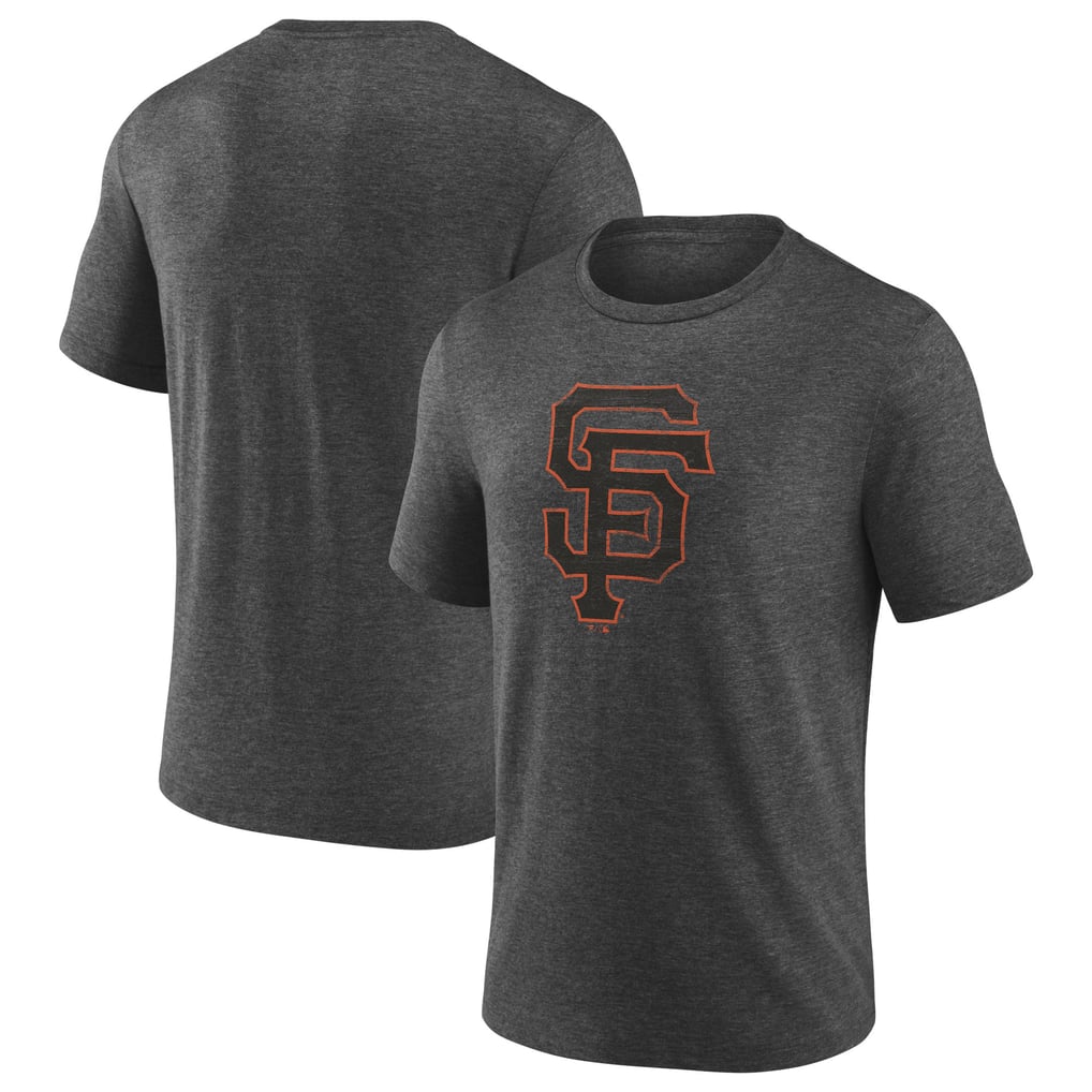 San Francisco Giants Official Logo Tri-Blend T-Shirt - Heather Charcoal