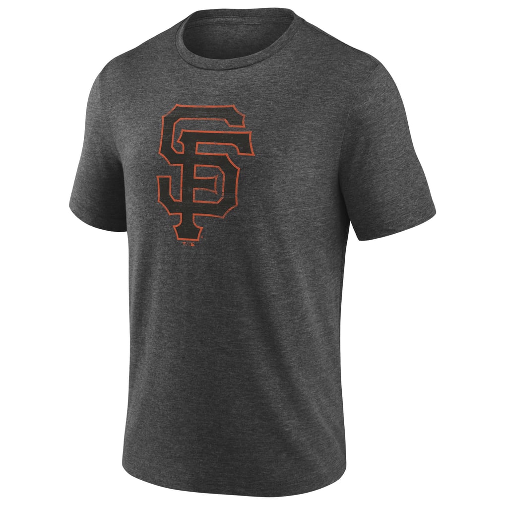 San Francisco Giants Official Logo Tri-Blend T-Shirt - Heather Charcoal