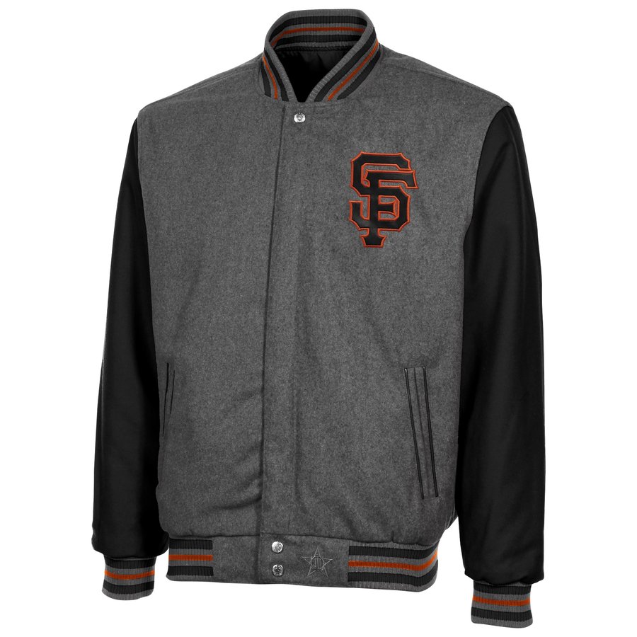 Men's San Francisco Giants JH Design Black/Charcoal Knit Reversible ...