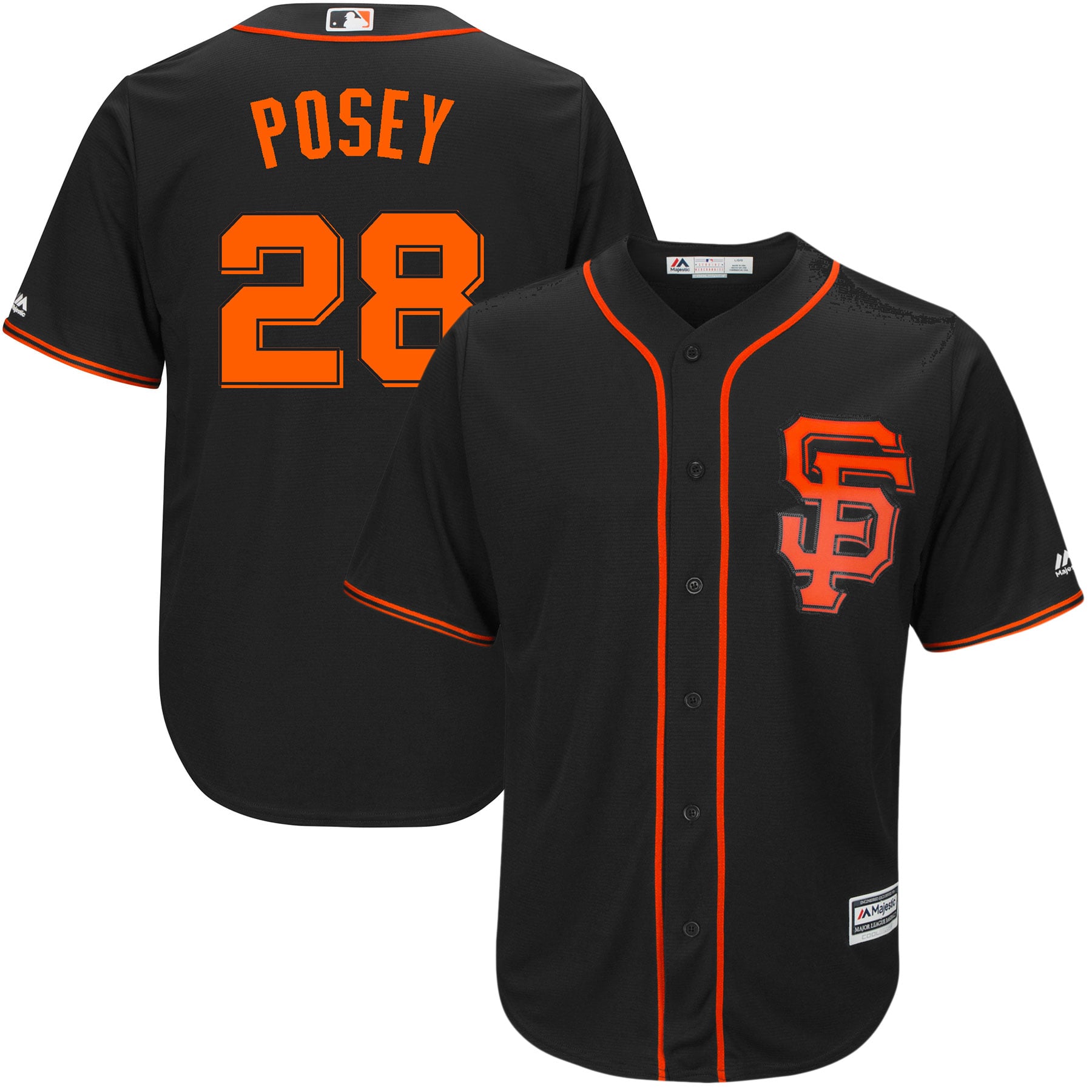マジェスティック　サンフランシスコジャイアンツ　バスターポージー　ユニフォーム mens-majestic-buster-posey-