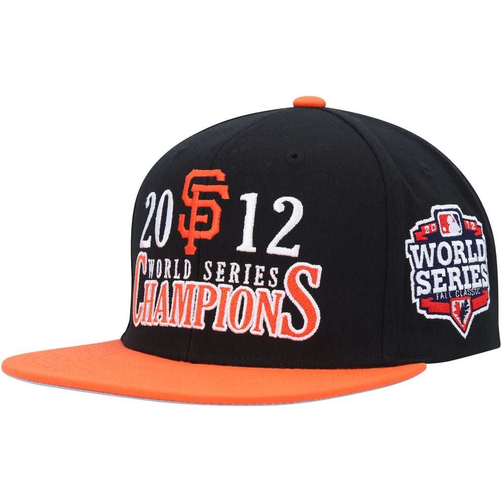 San Francisco Giants Mitchell & Ness World Series Champs Snapback Hat - Black