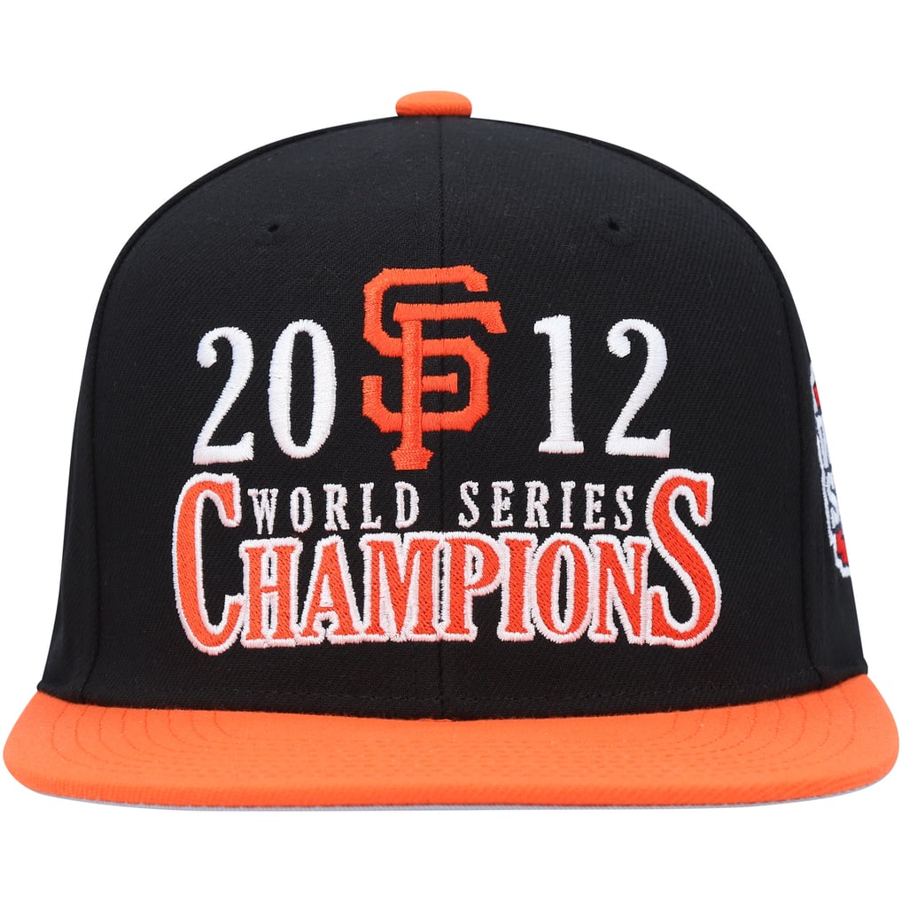San Francisco Giants Mitchell & Ness World Series Champs Snapback Hat - Black