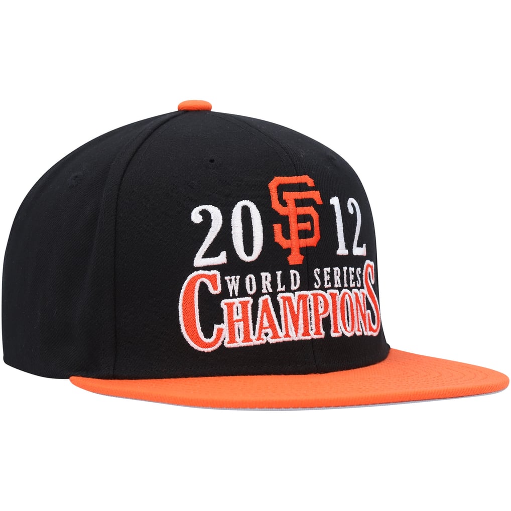 San Francisco Giants Mitchell & Ness World Series Champs Snapback Hat - Black