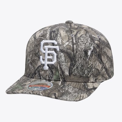  San Francisco Giants Mitchell & Ness Timber Trail Snapback Hat - Camo