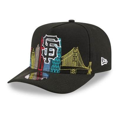 San Francisco Giants New Era 9FIFTY Night City Skyline A-Frame Snapback Hat - Black