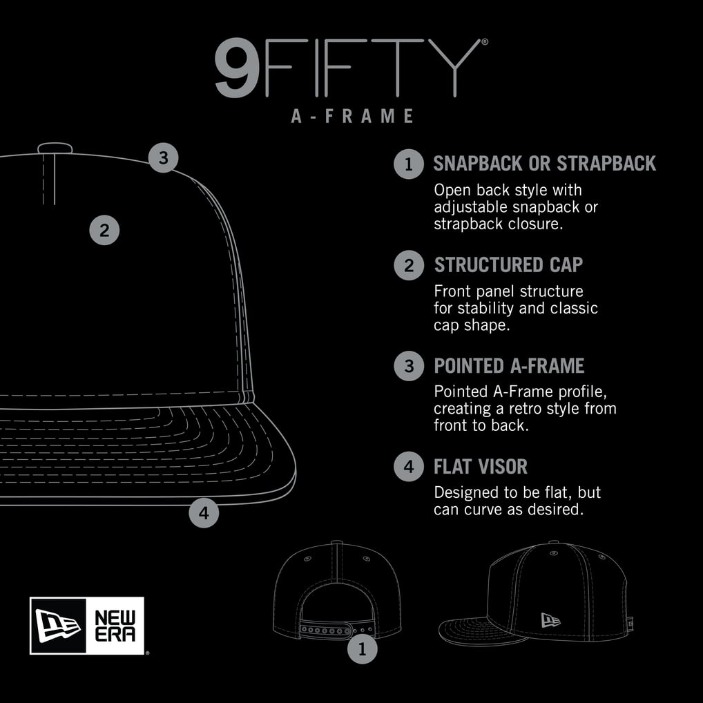 San Francisco Giants New Era Seeing Diamonds A-Frame Trucker 9FIFTY Snapback Hat - Black
