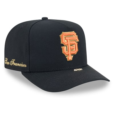San Francisco Giants New Era Visor Pin 9FIFTY A-Frame Snapback Hat - Black