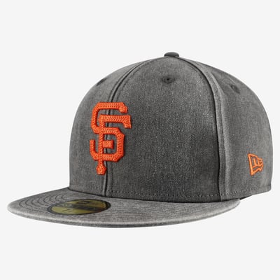  San Francisco Giants New Era Washed 59FIFTY Fitted Hat - Black
