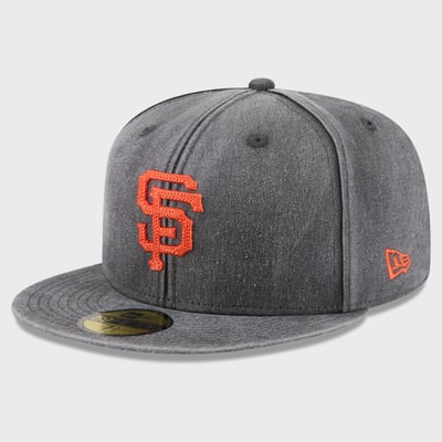  San Francisco Giants New Era Washed 59FIFTY Fitted Hat - Black