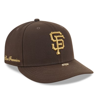 San Francisco Giants New Era Visor Pin A-Frame 59FIFTY Fitted Hat - Brown