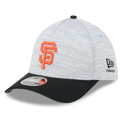  San Francisco Giants New Era Men's Tech 39THIRTY A-Frame Flex Hat - Gray/Black