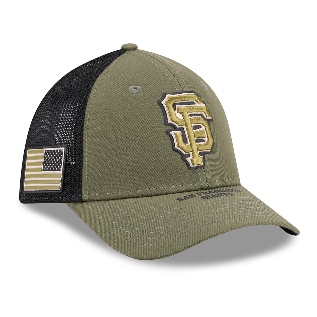  San Francisco Giants New Era 2026 Armed Forces Day 39THIRTY M-Crown Flex Hat - Olive
