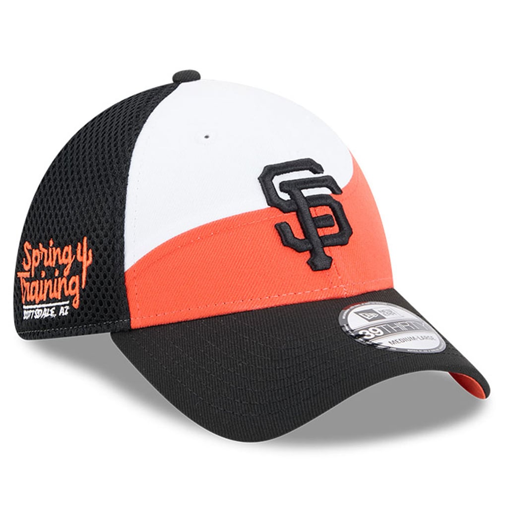  San Francisco Giants New Era 2025 Spring Training 39THIRTY Flex Hat - Orange/Black