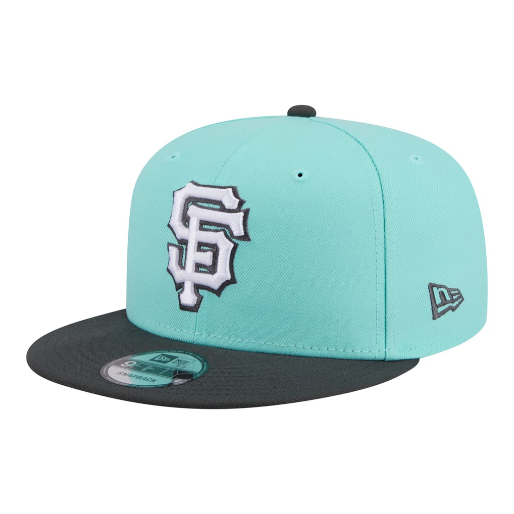 San Francisco Giants New Era Two-Tone Color Pack 9FIFTY Snapback Hat - Turquoise/Charcoal