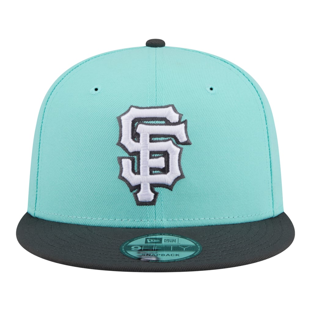 San Francisco Giants New Era Two-Tone Color Pack 9FIFTY Snapback Hat - Turquoise/Charcoal