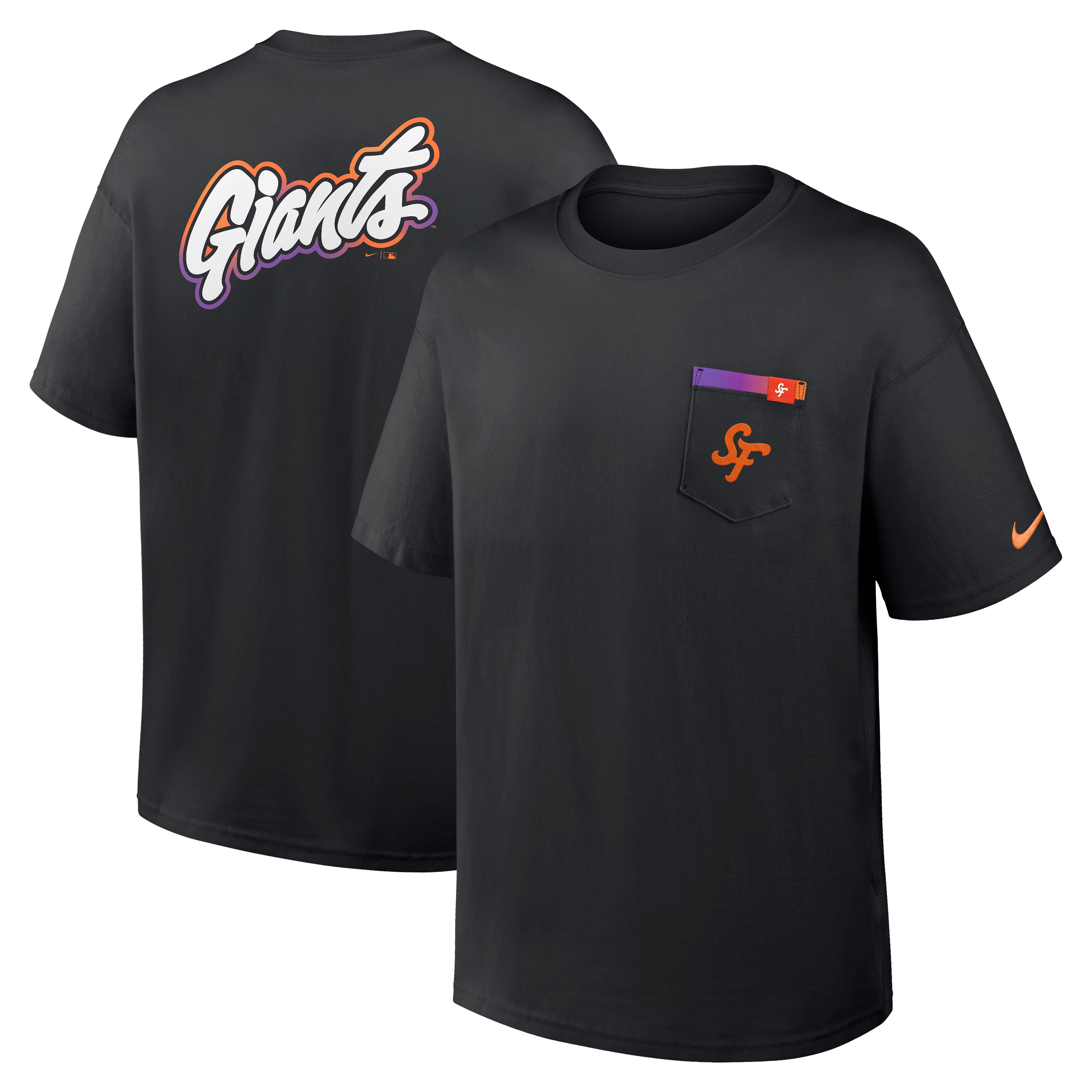 San Francisco Giants Nike City Connect Max90 Pocket T-Shirt - Black