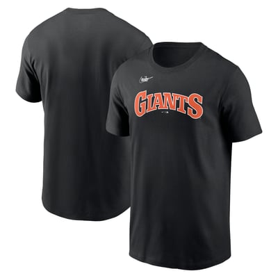 San Francisco Giants Nike Cooperstown Collection Wordmark T-Shirt - Black