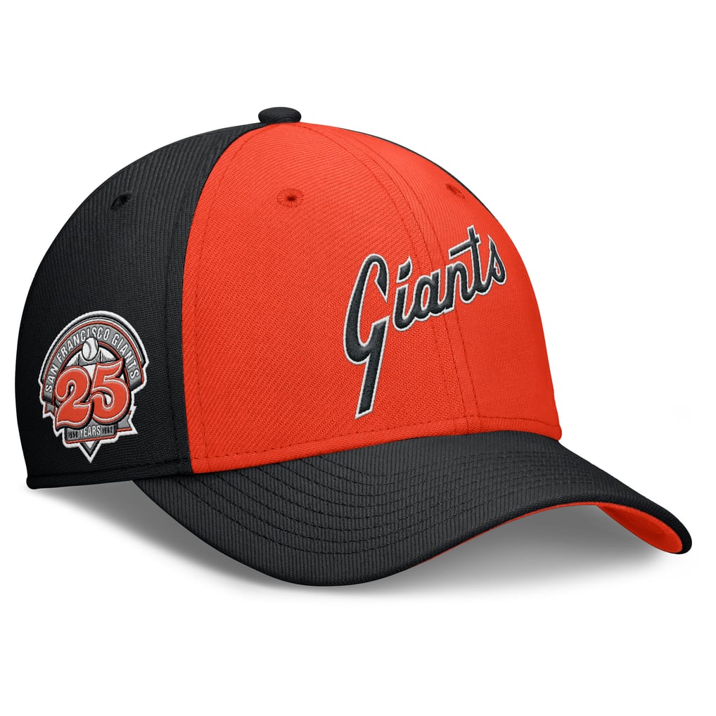 San Francisco Giants Nike Rise Swoosh Performance Flex Hat - Black/Orange