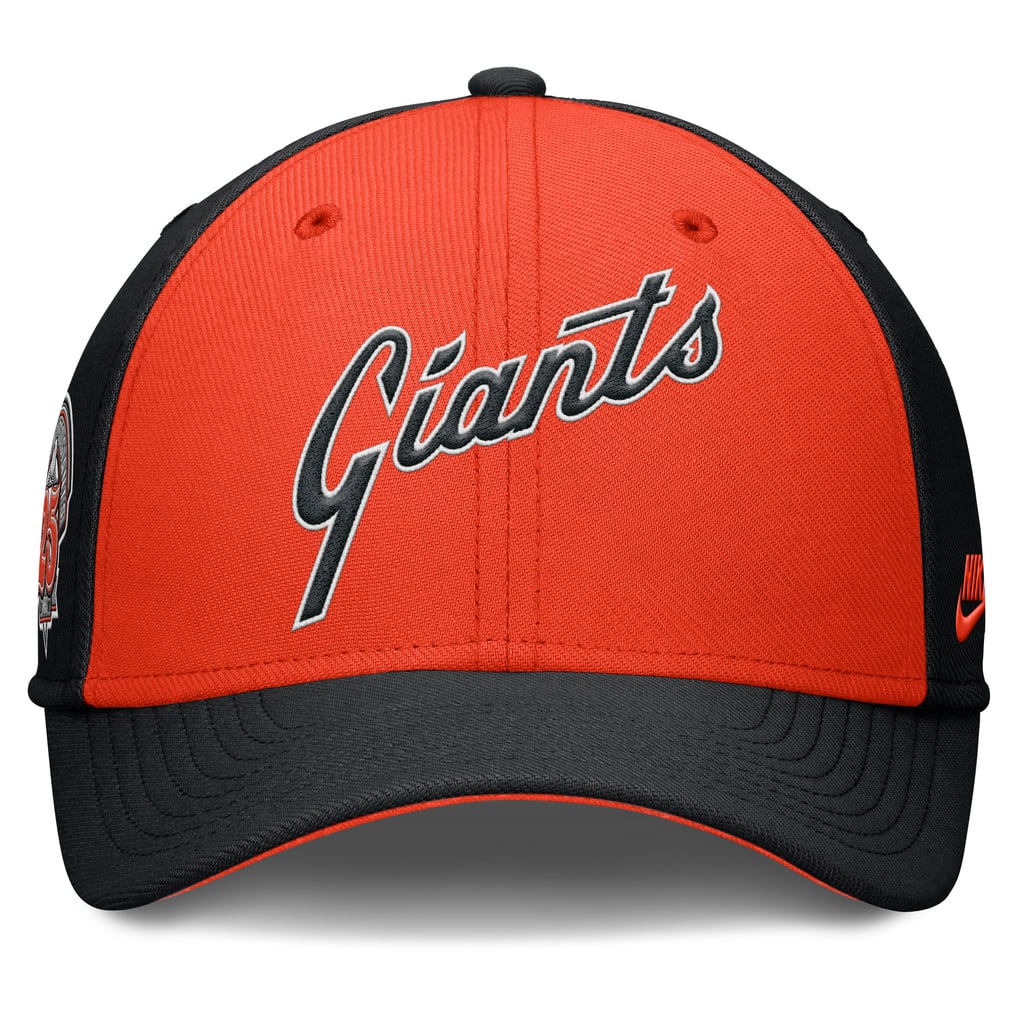 San Francisco Giants Nike Rise Swoosh Performance Flex Hat - Black/Orange