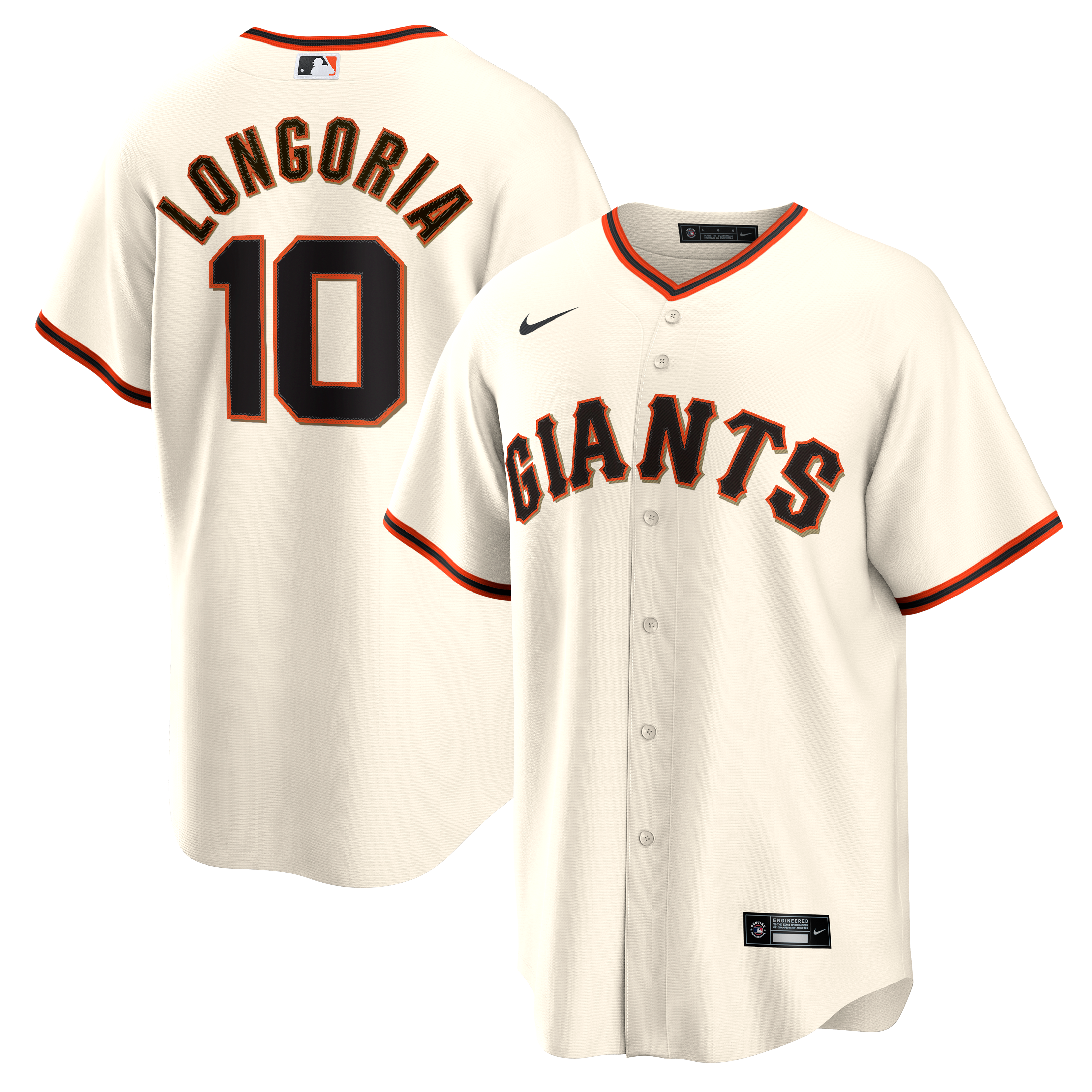 Evan Longoria San Francisco Giants Home Retired Player Replica Jersey Cream