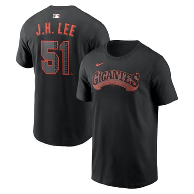Jung Hoo Lee San Francisco Giants Nike Alternate 2 Name & Number T-Shirt - Black