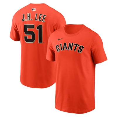 Jung Hoo Lee San Francisco Giants Nike Home Name & Number T-Shirt - Orange
