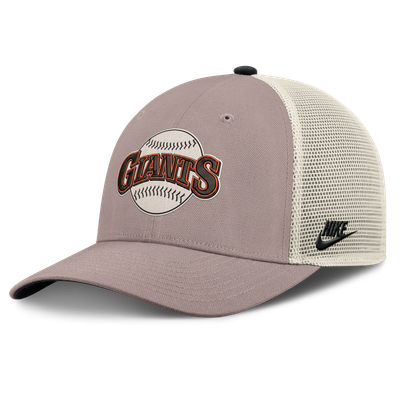 San Francisco Giants Nike Cooperstown Rise Adjustable Trucker Hat - Khaki