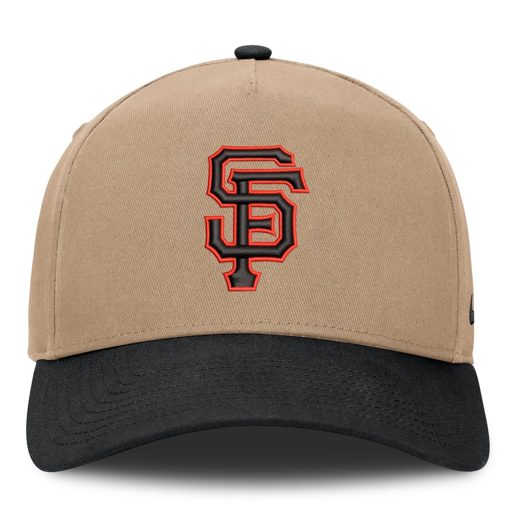  San Francisco Giants Nike Rise A-Frame Adjustable Hat - Khaki/Black