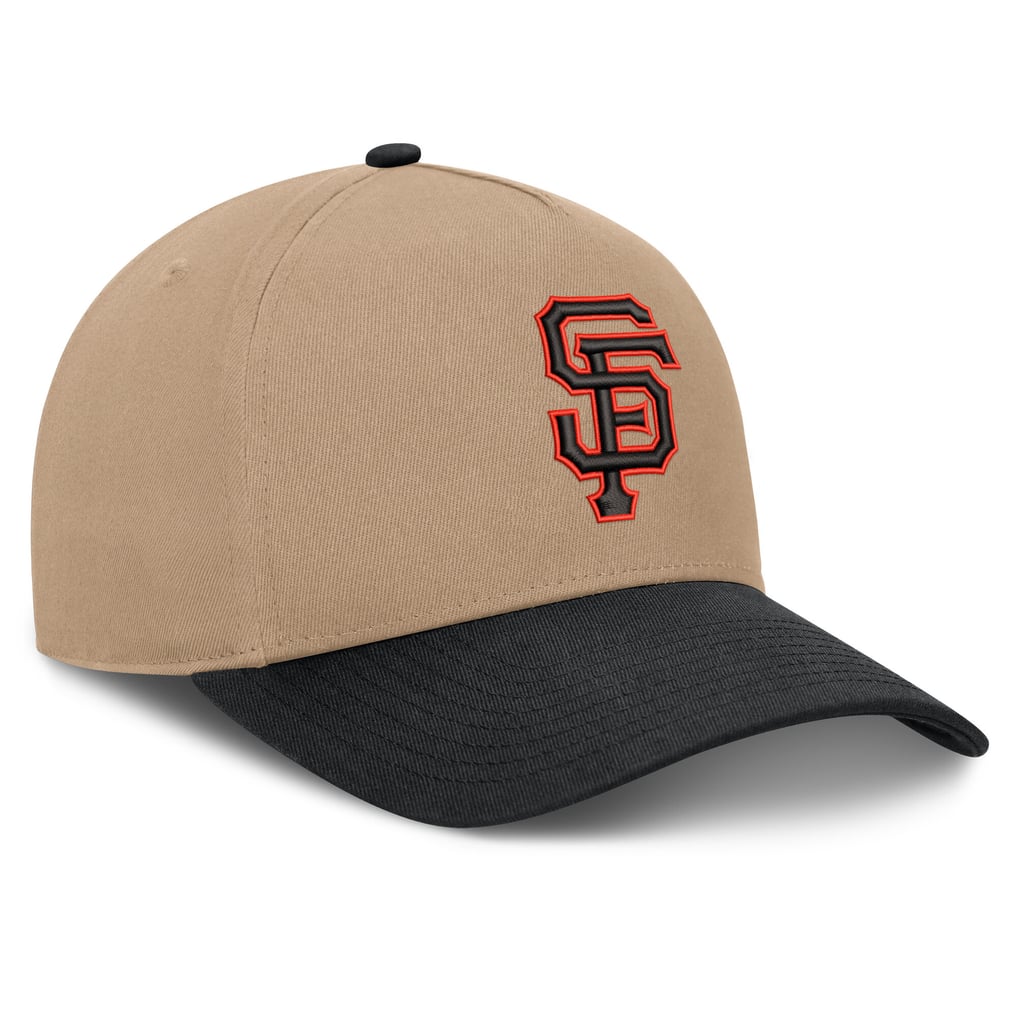  San Francisco Giants Nike Rise A-Frame Adjustable Hat - Khaki/Black