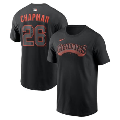 Matt Chapman San Francisco Giants Nike Alternate 2 Name & Number T-Shirt - Black
