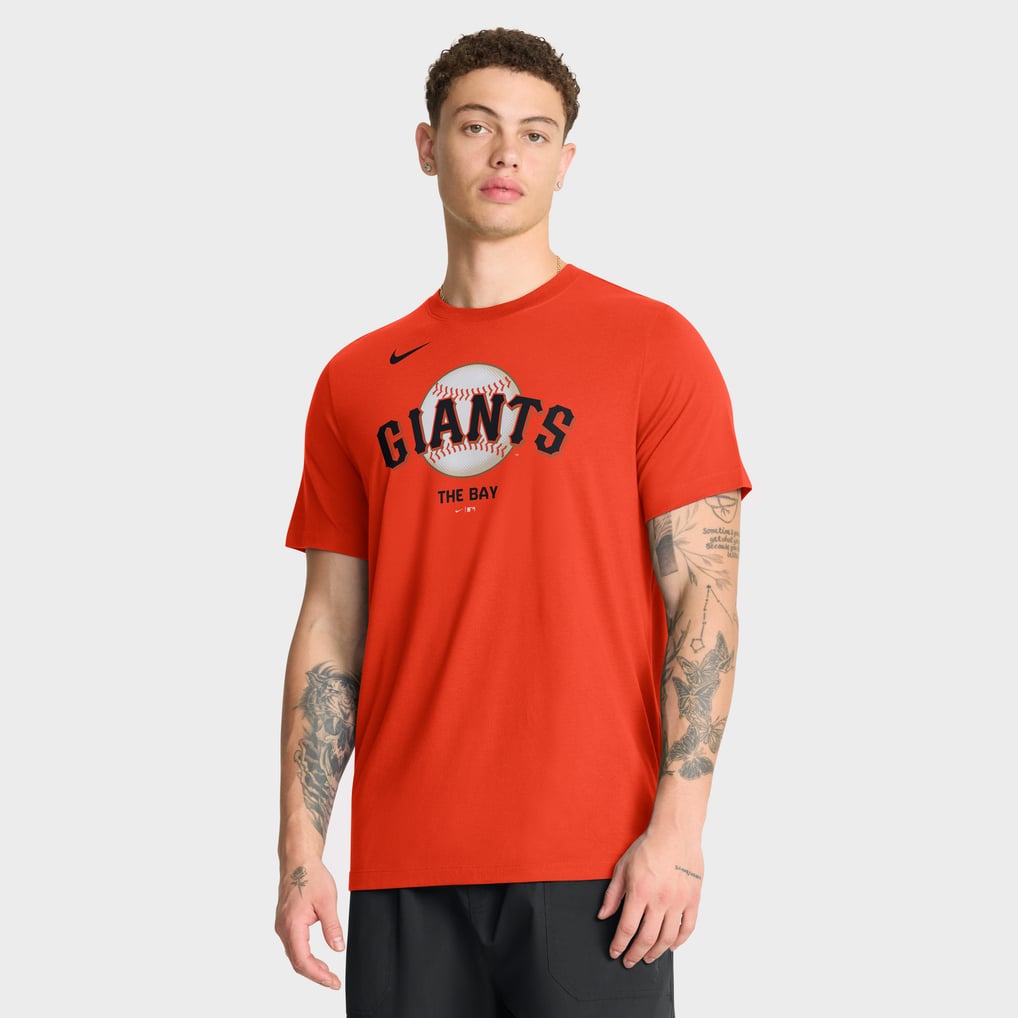  San Francisco Giants Nike Tri-Blend Logo T-Shirt - Orange