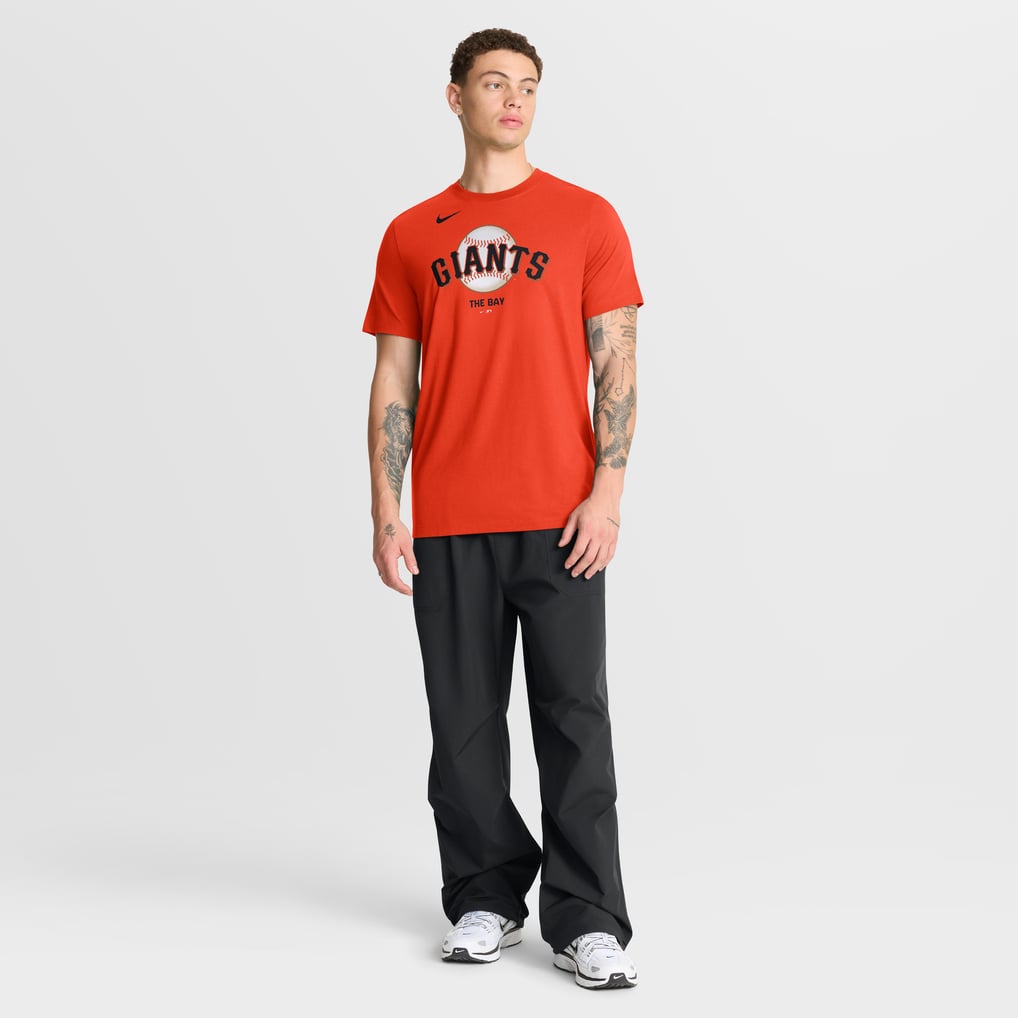  San Francisco Giants Nike Tri-Blend Logo T-Shirt - Orange