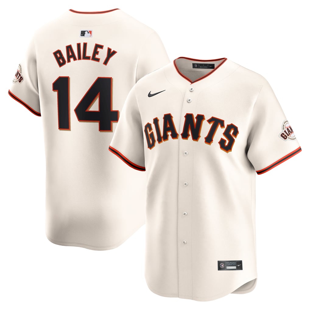 Maglia Baseball San Francisco #14 Patrick Bailey - Taglia 5XL - Nuova Con Etichette