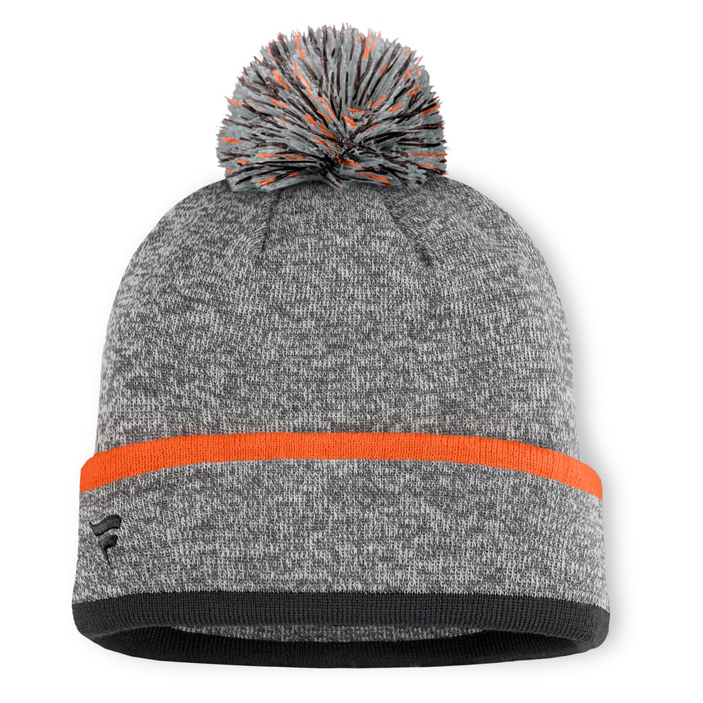 San Francisco Giants Fanatics Backstop Cuffed Knit Hat with Pom - Heather Gray