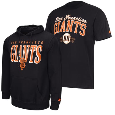 San Francisco Giants Starter Logo Hoodie & T-Shirt Combo Pack - Black