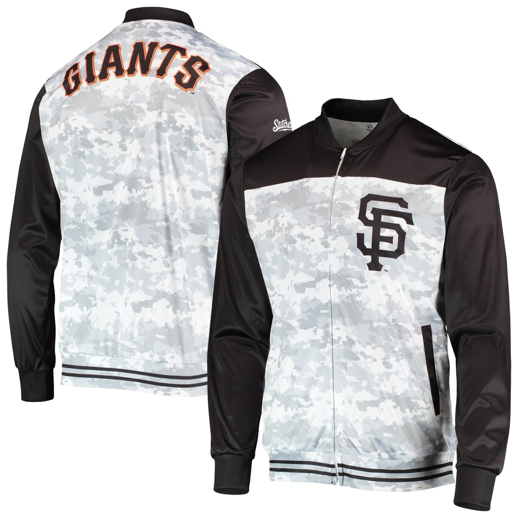 San Francisco Giants Stitches Camo Full-Zip Jacket - Black