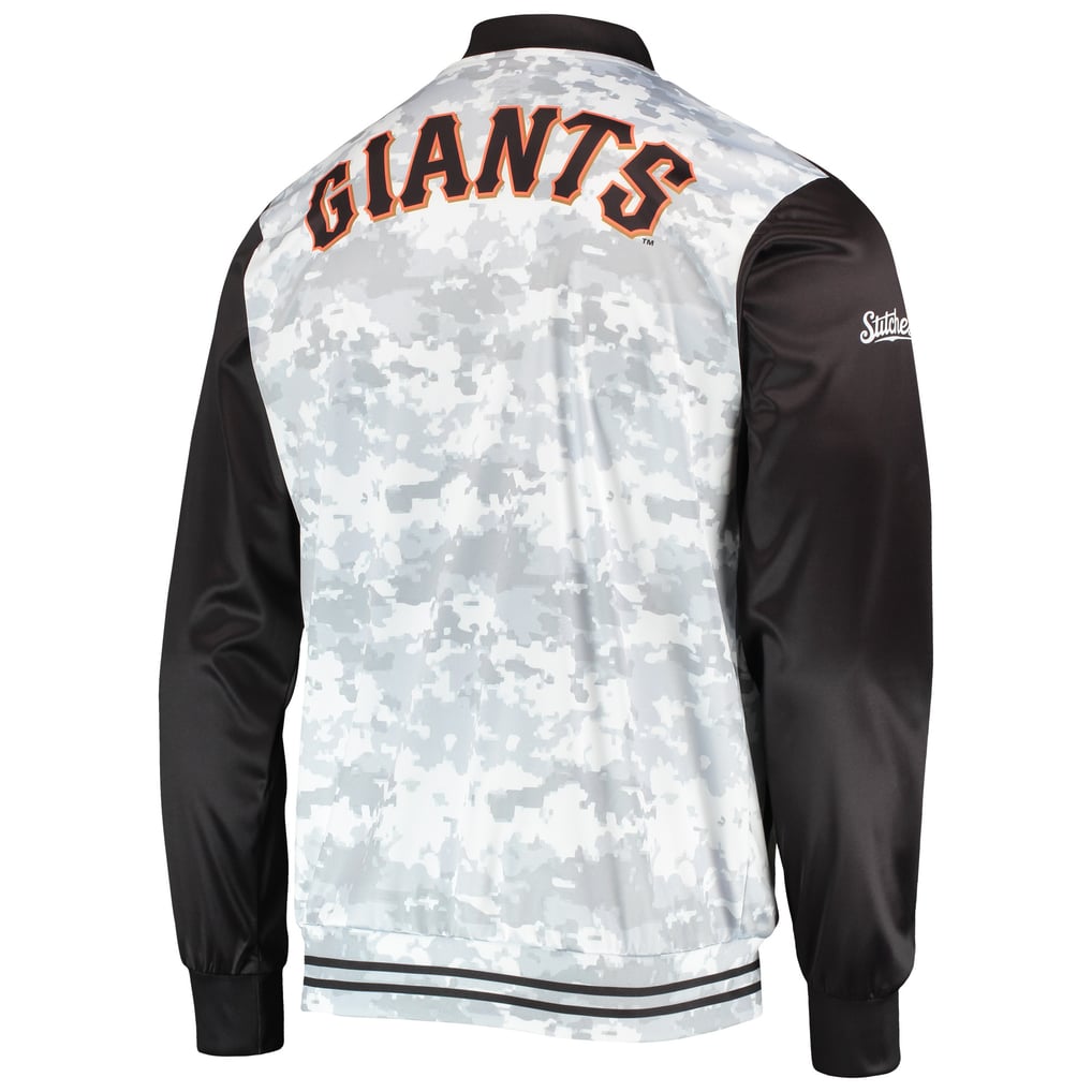 San Francisco Giants Stitches Camo Full-Zip Jacket - Black